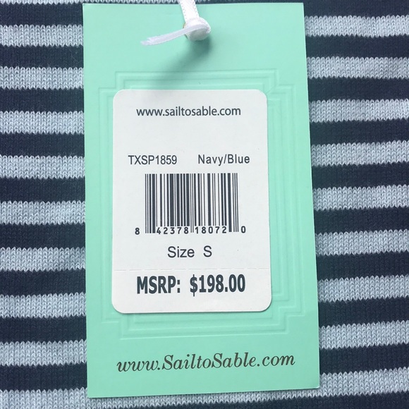 STS Sail To Stable Nautical 3/4 Sleeve Top - Picture 3 of 6